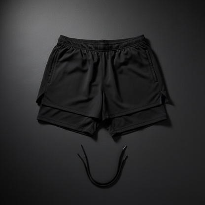 CoreForm 2-in-1 Training Shorts - Flat Lay