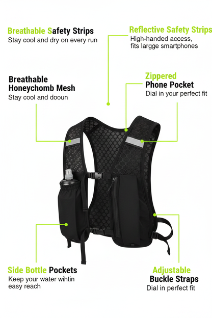 CoreForm Running Hydration Vest - Feature Breakdown