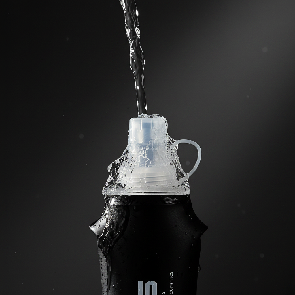 CoreForm Soft Water Bottle - reinforced pot mouth close-up