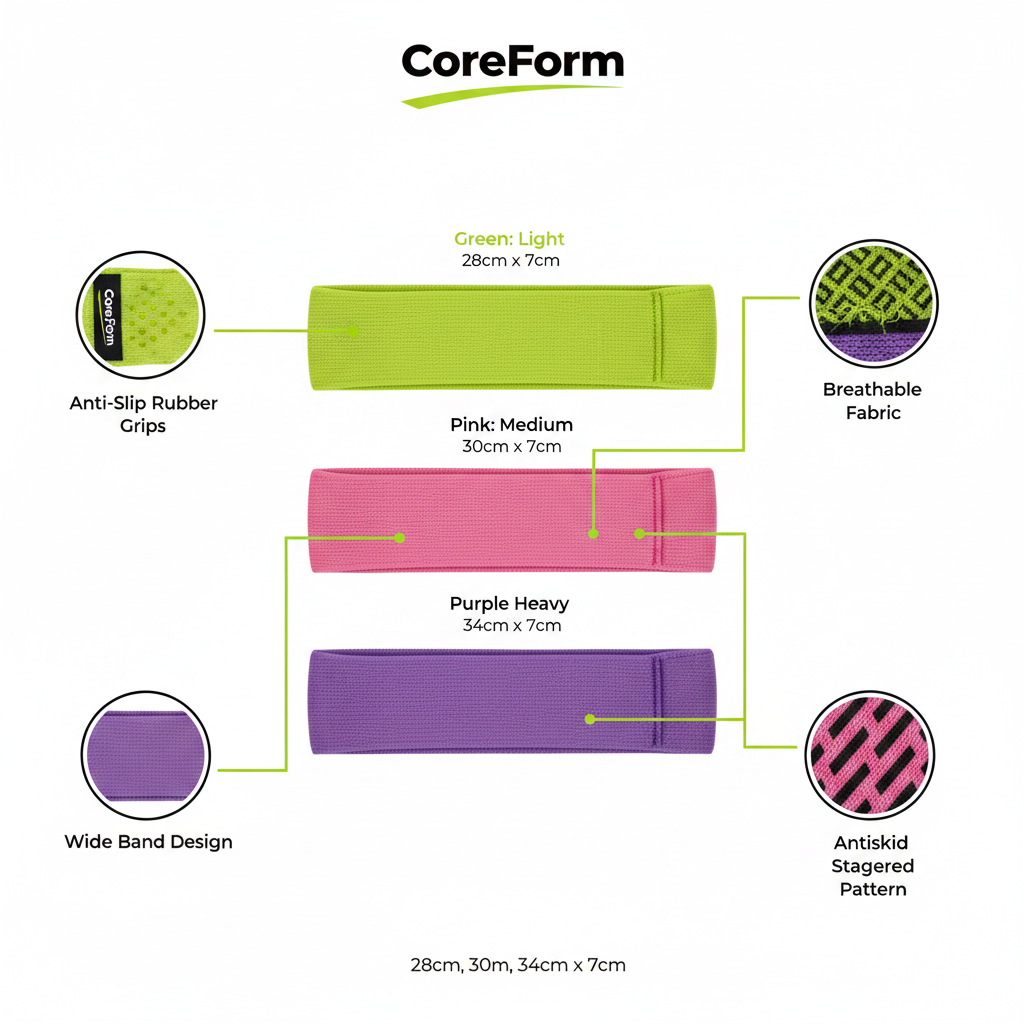 CoreForm Resistance Bands - Feature Breakdown